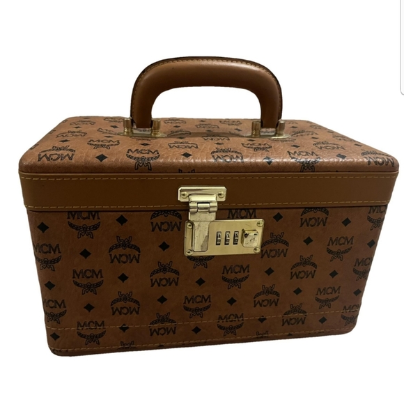 MCM Handbags - Vintage  Rare MCM travel vanity jewelry cae lock trunk